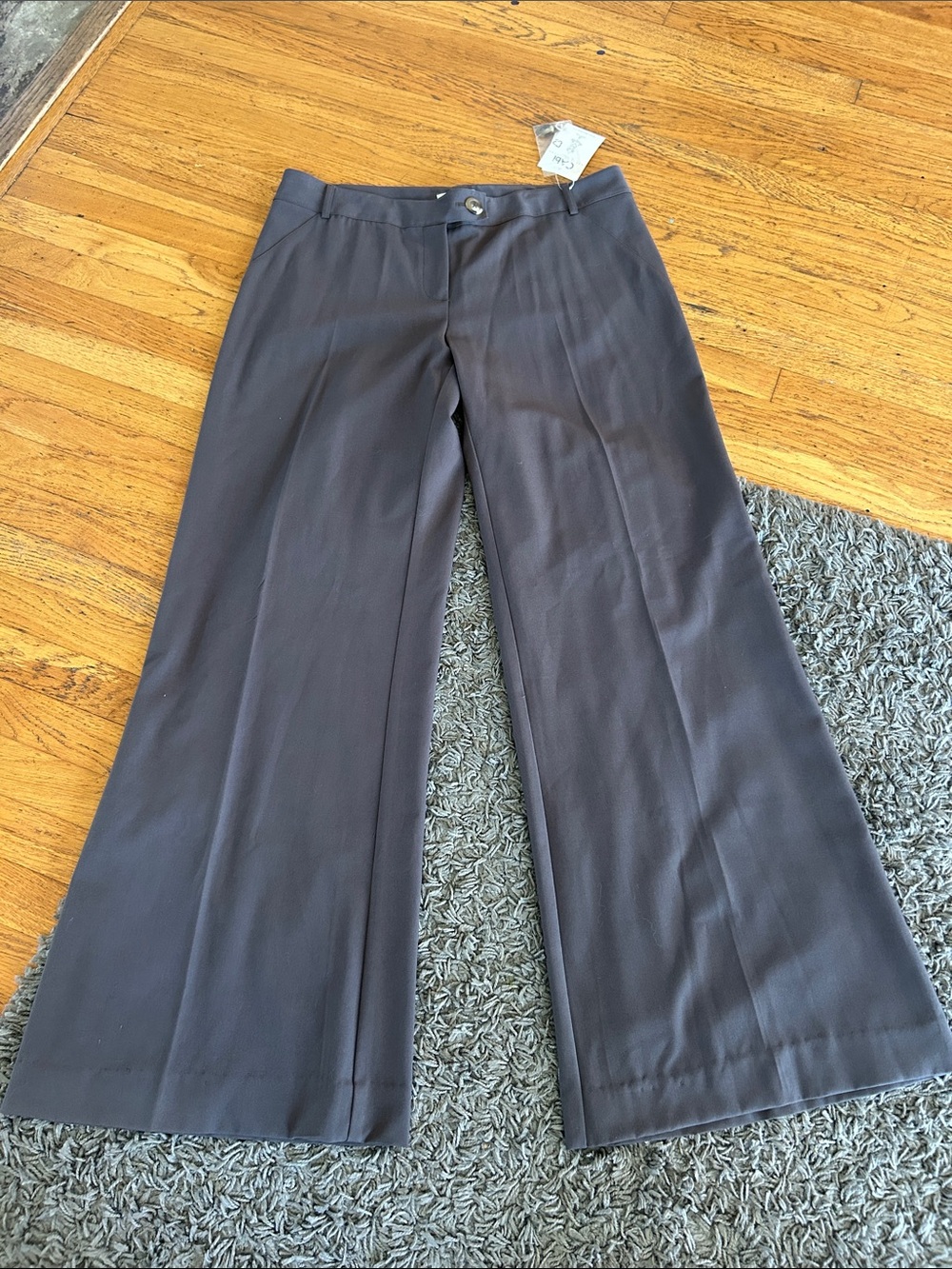 CAbi NWT Wide Leg Dress Pants in Dark Gray Size 12